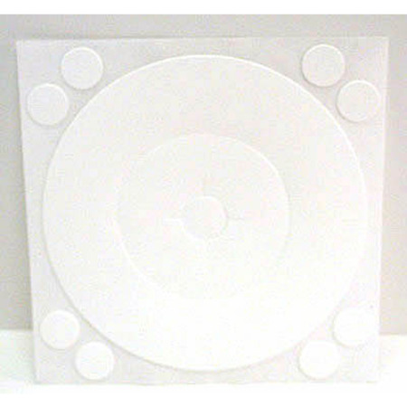 FASTCAP Adhesive Cover Caps Plumb Cap Pvc White 1 Sheet 10 Caps FC.P3.WH